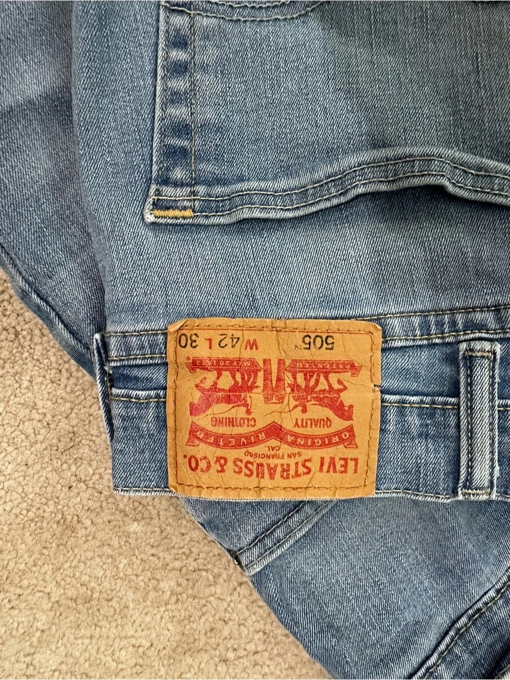 Levi's Men's Relaxed Jeans in Light Blue